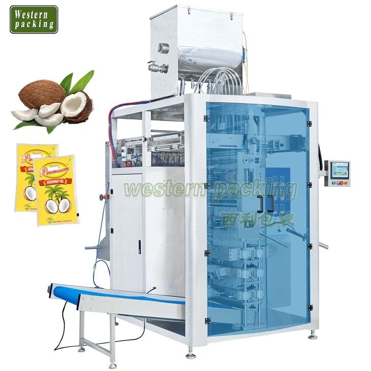 Macchina confezionatrice per olio di palma