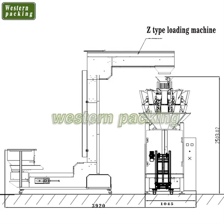 automatic potato chips packing machine