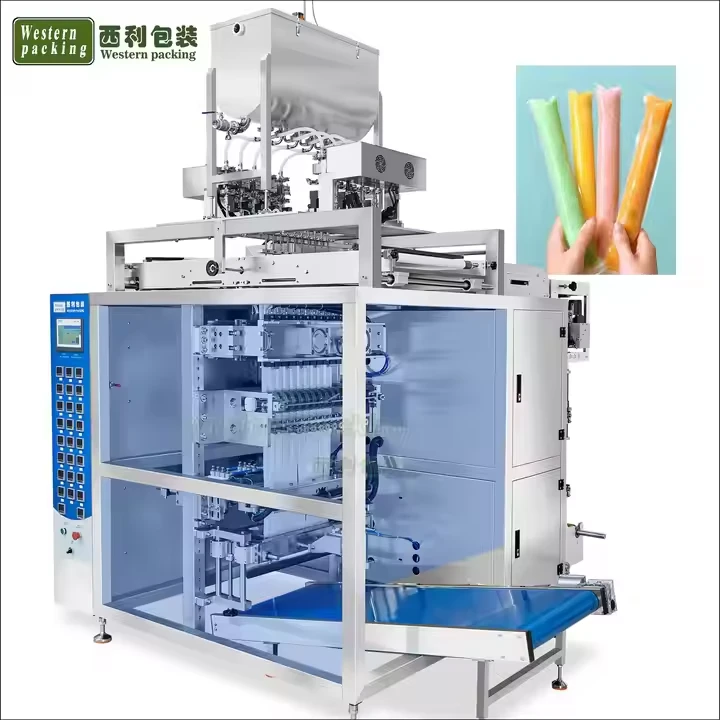 Macchina confezionatrice automatica per bustine di ghiacciolo liquido