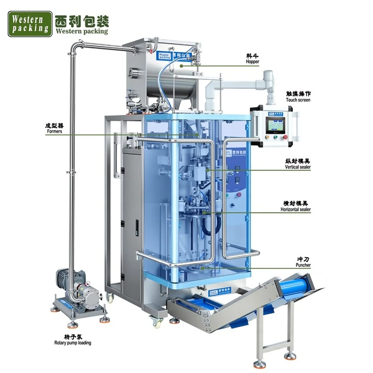 shaped pouch sachet packing machine for liquid drinks