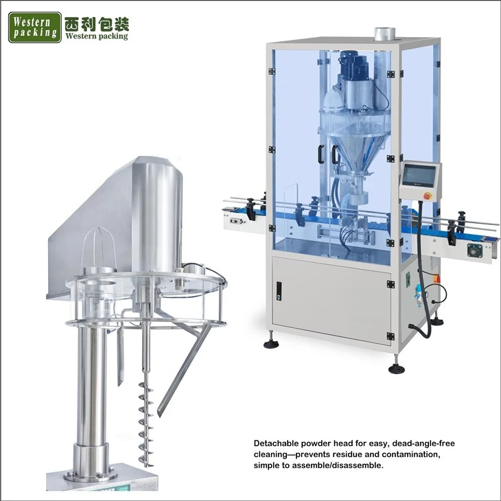 bottle filling servo auger powder filling machine