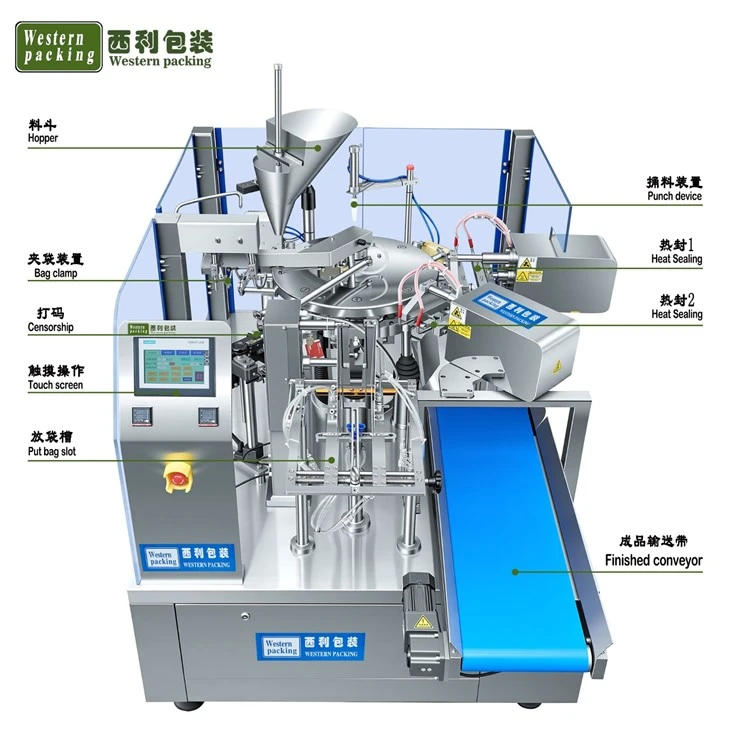 premade bag filling and sealing machine